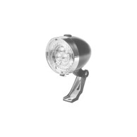 VINGO Svjetlo za bicikl Retro, krom crno