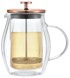 KLAUSBERG French press 0,60 l staklo i bakar