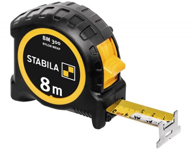 STABILA BM 300 džepni metar, 10m dvostrana metrička ljestvica, kuka sa šiljkom