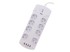 WELL Prenaponska zaštita EXTS-8S3M, 8 utičnica 230V, 4x USB, 3m