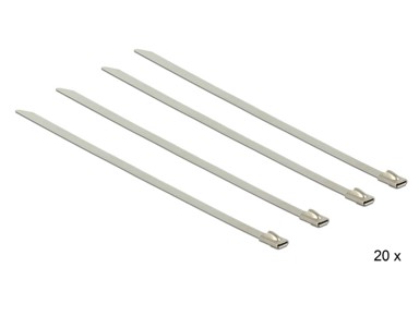 DELOCK Vezice od nehrđajućeg čelika, L150 × B4.6 mm, 20 kom