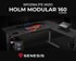 GENESIS Uredski/gaming stol Holm Modular 160 Corner, podesiva visina, RGB LED, crni