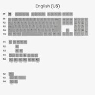 GLORIOUS Set tipki Polychroma V2, ANSI Layout (US), Polycarbonat, GLO-KB-ACC-KC-PC-POLY-US