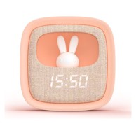 MOB Noćna svjetiljka i budilica Billy Clock, roza