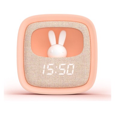 MOB Noćna svjetiljka i budilica Billy Clock, roza