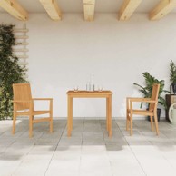 3 dijelni vrtni blagovaonski set od masivne tikovine, dužina stola 80 cm 2