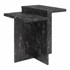 COSMOPOLITAN DESIGN Stolić Brielle 56x56 cm za kavu u mramornom dekoru, crni