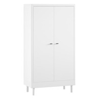 VIPACK Bijela dječja garderoba od masivne bukve 100x190x55 cm Forrest 