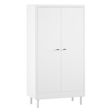 VIPACK Bijela dječja garderoba od masivne bukve 100x190x55 cm Forrest 