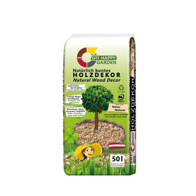 HAPPY GARDEN Dekorativna kora, ukrasna, natur, 50 L 10-40 mm