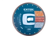 EXTOL INDUSTRIAL Dijamantna rezna ploča 8703047 Thin Cut, turbo, 250 x 25,4 x 2 mm, suho/mokro