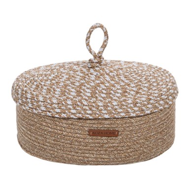 MIOLI DECOR Tkanina ukrasna kutija za pohranu s poklopcem 