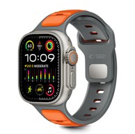TECH-PROTECT Remen Iconband Line za Apple Watch 8/9/10/11/SE/Ultra (44/45/46/49mm), sivo-narančasti