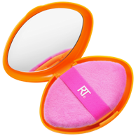 REAL TECHNIQUES Dvostrana spužvica za šminkanje + torbica za pohranu Miracle 2-in-1 Powder Puff + Travel Case