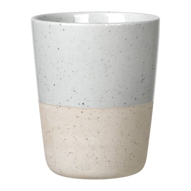 BLOMUS Svijetlo siva/bež keramička šalica 250 ml Sablo