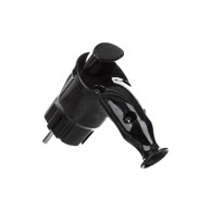 WERTOR Utikač šuko iskočni crni TP05