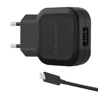 QOLTEC Mrežni punjač 12 W 5 V 2,4 A s USB-C kabelom