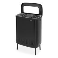 BRABANTIA Mat crna metalna košara za rublje 90 l Bo Hi