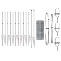 Euro ograda s 7 đonova 0. 8x10 m, čelik, cinkovani 