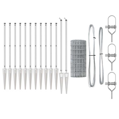Euro ograda s 7 đonova 0. 8x10 m, čelik, cinkovani 