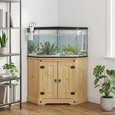 Stalak za akvarij Corona nosivosti 300 kg, 70 × 70 × 73 cm, smeđi