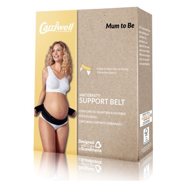 CARRIWELL Potporni trudnički pojas sa čičkom, bijeli, L/XL
