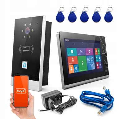 Video portafon LCD zaslon WiFi portafon tuya IP kamere ne NC RJ-45