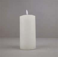 Svijeća s LED plamenom, 15 cm, bež