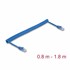 DELOCK Patch kabel UTP CAT 6, spiralni, plavi