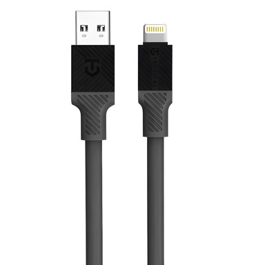 TACTICAL Fat Man kabel USB-A na Lightning KP31181, 1 m, sivi