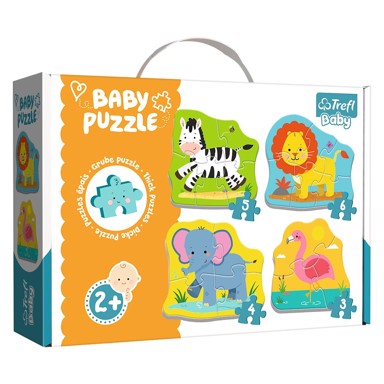 TREFL Baby puzzle divlje životinje (3,4,5,6)