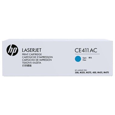 HP Toner original CE411AC, cijan