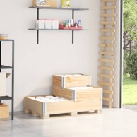 Povišena gredica s 3 razine 120 x 80 cm od masivne borovine