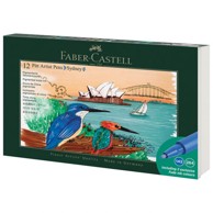 FABER-CASTELL Pitt Artist Pen Sydney set 267138, 12 komada, sortirano