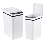NORTHIX Senzorske kante za otpad, set od 2, 9 L i 15 L, bijele