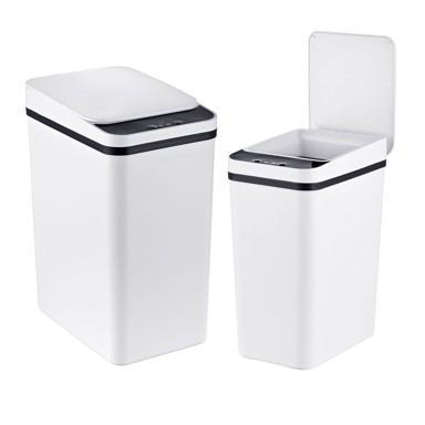 NORTHIX Senzorske kante za otpad, set od 2, 9 L i 15 L, bijele