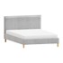 ROPEZ Tapecirani krevet Tina 90x200 cm s podnicom, sivi