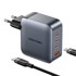 VENTION Punjač TZ-FET-EU, GaN, 100W, 3×USB-C + 1×USB-A + kabel 1 m, sivi