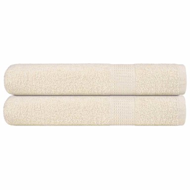 Ručnici za saunu 2 kom krem 80x200 cm 360 gsm 100 % pamuk