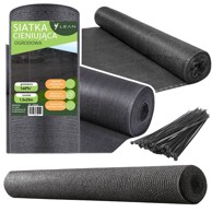 Zaštitna mreža za ogradu 1.5x25 m 140 g/m², siva