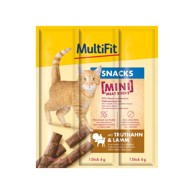 MULTIFIT Poslastica za mačke Mini Meat Sticks, puretina i janjetina, 3x6 g