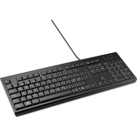 KENSINGTON Tipkovnica KB100 EQ, USB, QWERTY nordijska, crna