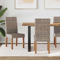 Stolac za blagovanje 2 pcs 45 x 54 x 93 cm, kubu siva