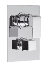 SAPHO Ugradbena termostatska tuš miješalica DIMY, 3 izlaza, krom