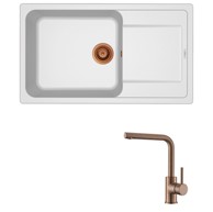 ELLECI Set sudoper Life 410 + slavina Zora, bakar/bianco