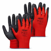 AMIO radne rukavice s latex premazom AMIO-04636, 4 kom (2 para), veličina 9, 2121X
