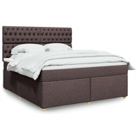 Boxspring krevet s oprugama i madracem, 180x200 cm, smeđi