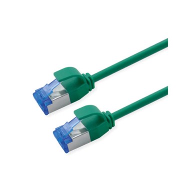 ROLINE Mrežni kabel Cat.6A S/FTP (PiMF), slim, LSOH, RJ-45, 0.3 m, zeleni