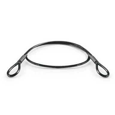 DQ-PP čelično uže u PVC oplati s ušicama, 2,5/5 mm, 8,5 m, crno