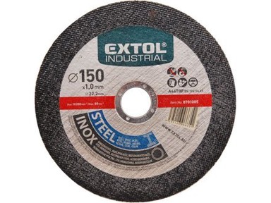 EXTOL INDUSTRIAL Rezna ploča za čelik i inox, 115 x 1,0 x 22,2 mm